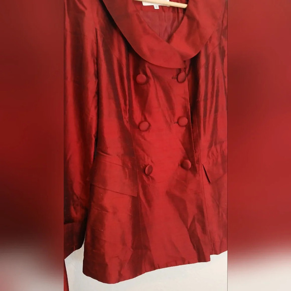 B. Michael New York 100% Silk 2 Piece Matching Skirtsuit Skirt & Jacket Suit 10 - Picture 5 of 10